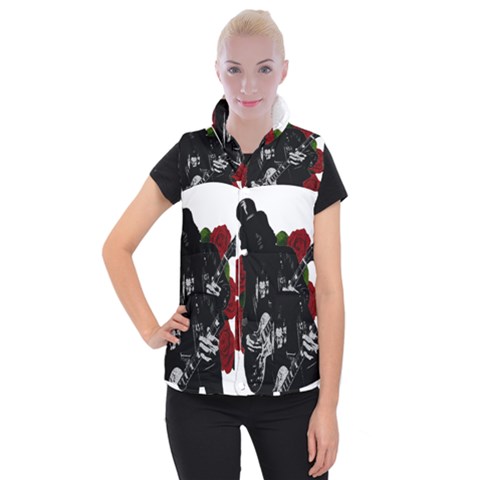 Slash Women s Button Up Puffer Vest from ArtsNow.com