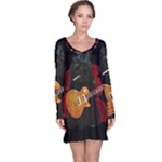 Puli dog - Slash  Long Sleeve Nightdress