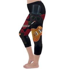 Capri Winter Leggings Back Capri Winter Leggings Back