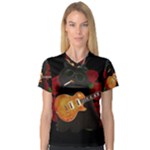 Puli dog - Slash  Women s V-Neck Sport Mesh Tee