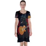 Puli dog - Slash  Short Sleeve Nightdress