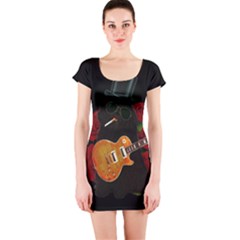 Short Sleeve Bodycon Dress Front