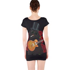 Short Sleeve Bodycon Dress Back