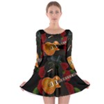 Puli dog - Slash  Long Sleeve Skater Dress