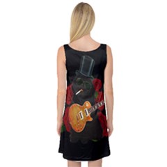 Sleeveless Satin Nightdress Back
