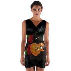 Wrap Front Bodycon Dress 