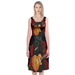 Puli dog - Slash  Midi Sleeveless Dress
