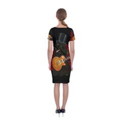 Classic Short Sleeve Midi Dress Back