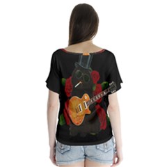 V-Neck Flutter Sleeve Top 