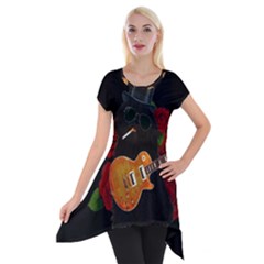 Short Sleeve Side Drop Tunic 