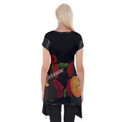 Short Sleeve Side Drop Tunic 