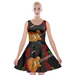 Puli dog - Slash  Velvet Skater Dress