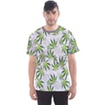 Gray Cannabis Marijuana Men s Sport Mesh Tee
