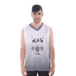 Gray Eat Clean Train Dirty Men s Basketball Tank Top