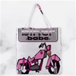 Biker Babe Grocery Tote Bag