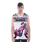 Biker Babe Men s Basketball Tank Top