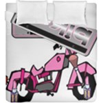 Biker Babe Duvet Cover Double Side (King Size)