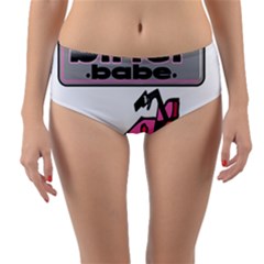 Reversible Mid-Waist Bikini Bottoms 