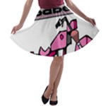 Biker Babe A-line Skater Skirt