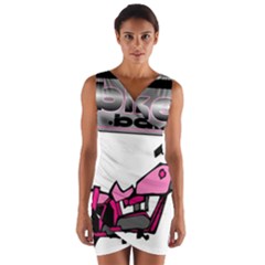 Wrap Front Bodycon Dress 