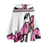 Biker Babe High Waist Skirt