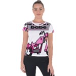 Biker Babe Short Sleeve Sports Top 