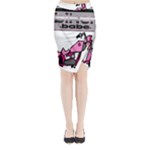 Biker Babe Midi Wrap Pencil Skirt