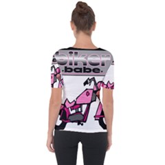 Shoulder Cut Out Short Sleeve Top 
