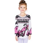 Biker Babe Kids  Long Sleeve Tee