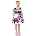 Biker Babe Kids  Short Sleeve Velvet Dress