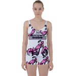 Biker Babe Tie Front Two Piece Tankini