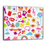 hipster kawaii  Canvas 20  x 16  (Stretched)