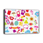 hipster kawaii  Deluxe Canvas 18  x 12  (Stretched)