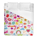 hipster kawaii  Duvet Cover (Full/ Double Size)