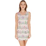 Rainbow Music Notes Bodycon Dress