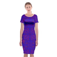 Classic Short Sleeve Midi Dress Front Classic Short Sleeve Midi Dress Front
