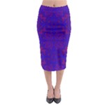 Purple Pilick2 Midi Pencil Skirt