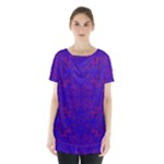 Purple Pilick2 Skirt Hem Sports Top