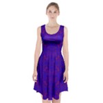 Purple Pilick2 Racerback Midi Dress