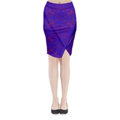 Purple Pilick2 Midi Wrap Pencil Skirt from ArtsNow.com