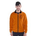 Windbreaker Orange Simple Wind Breaker (Men)