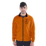 Windbreaker Orange Simple Wind Breaker (Men)