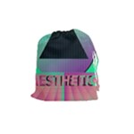 Vaporwave Aesthetic Drawstring Pouch (Medium)
