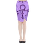 Prince Symbol Midi Wrap Pencil Skirt