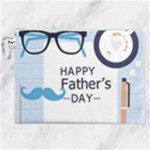 hipster happy Fathers Day  Canvas Cosmetic Bag (XXL)