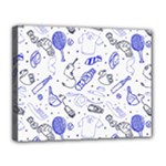 Fathers Day doodle Canvas 14  x 11  (Stretched)