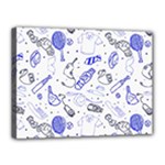 Fathers Day doodle Canvas 16  x 12  (Stretched)