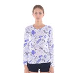 Fathers Day doodle Women s Long Sleeve Tee