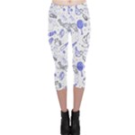 Fathers Day doodle Capri Leggings 