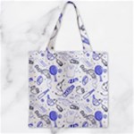 Fathers Day doodle Zipper Grocery Tote Bag
